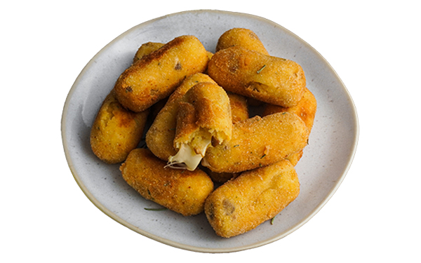 Cheesy potatoes and mushrooms croquettes 1